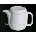 ceramic pot/ white ceramic tea pot with handle